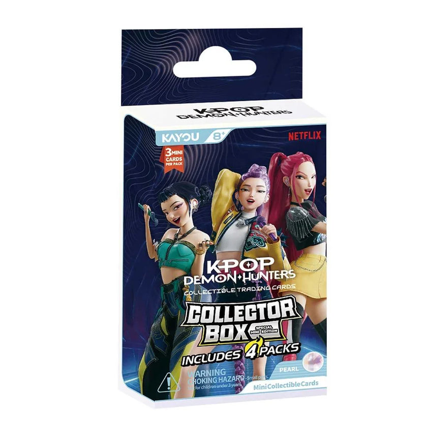 KPop Demon Hunters-Collectible Trading Cards-Special Mini Edition-Collector Box (4 packs)