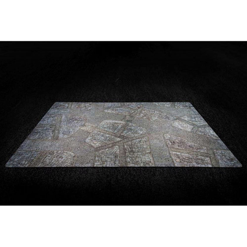 Cobblestone City: Gaming Mat 44in x 60in - Kraken Wargames