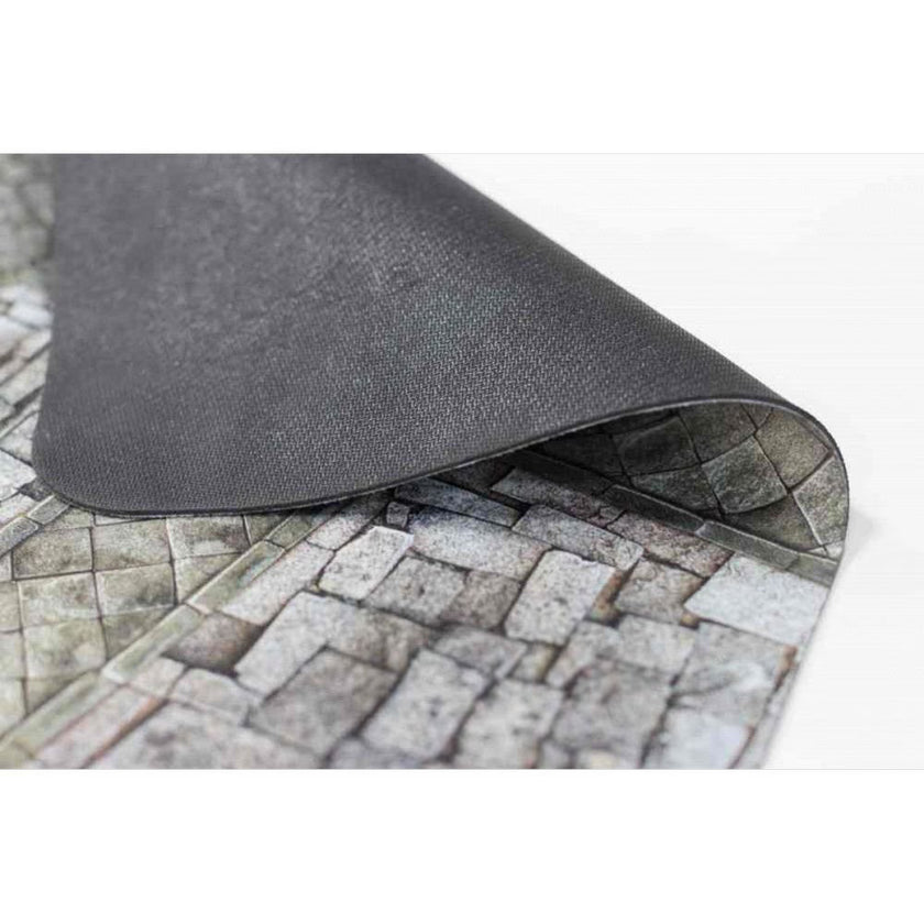 Cobblestone City: Gaming Mat 44in x 60in - Kraken Wargames