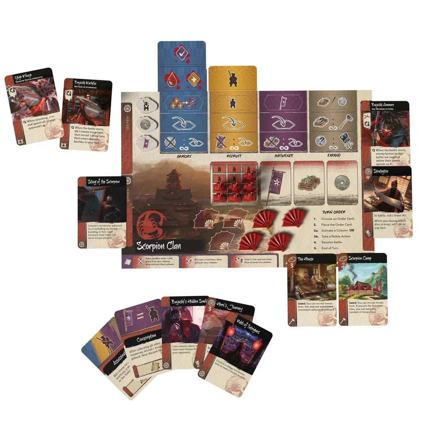Gunsen: The Battle for Toshi Ranbo Board Game