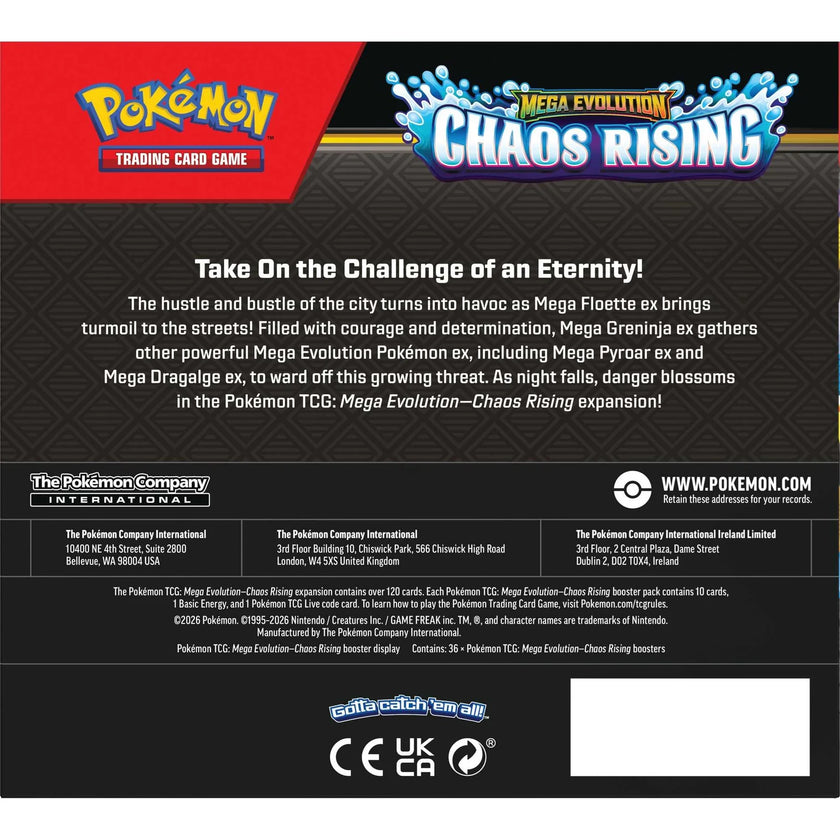 Pokémon TCG: Mega Evolution Chaos Rising - Boosters Display Box (36)