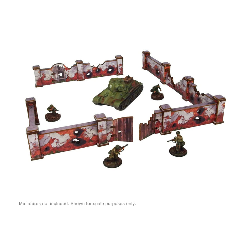 Bolt Action: Pre-Painted WW2 Ostfront Stalingrad Walls High