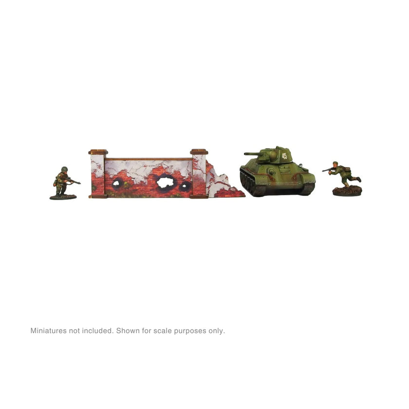 Bolt Action: Pre-Painted WW2 Ostfront Stalingrad Walls High
