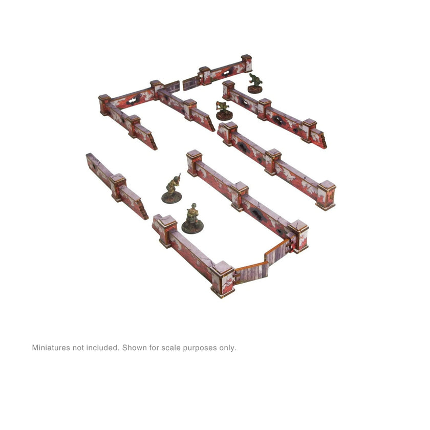 Bolt Action: Pre-Painted WW2 Ostfront Stalingrad Walls Low