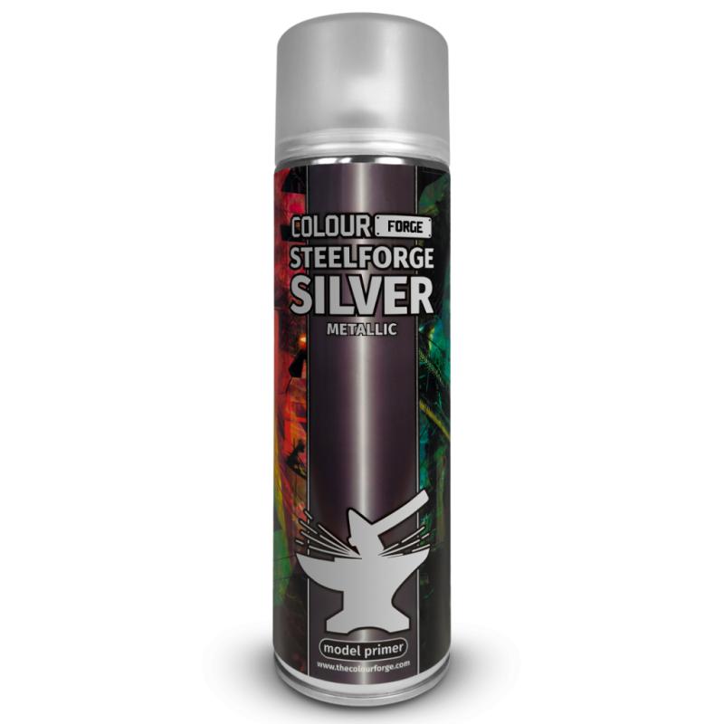 Colour Forge Steelforge Silver Metallic Spray Paint (500ml)