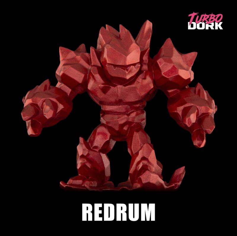 Turbo Dork: Redrum Metallic Acrylic Paint 22ml Bottle