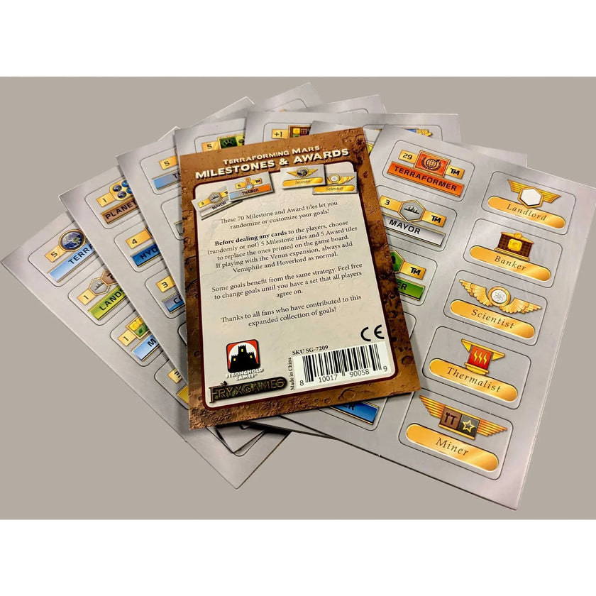 Terraforming Mars: Milestones and Awards Expansion