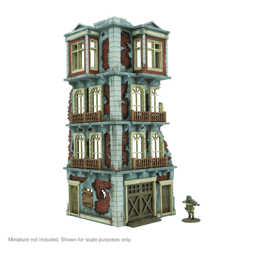 Bolt Action - City in Ruins: 4 Storey Building Corner (2)