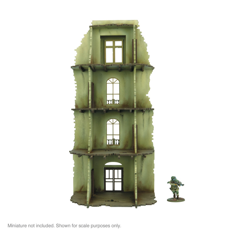 Bolt Action - City in Ruins: 4 Storey Building Facade (1)