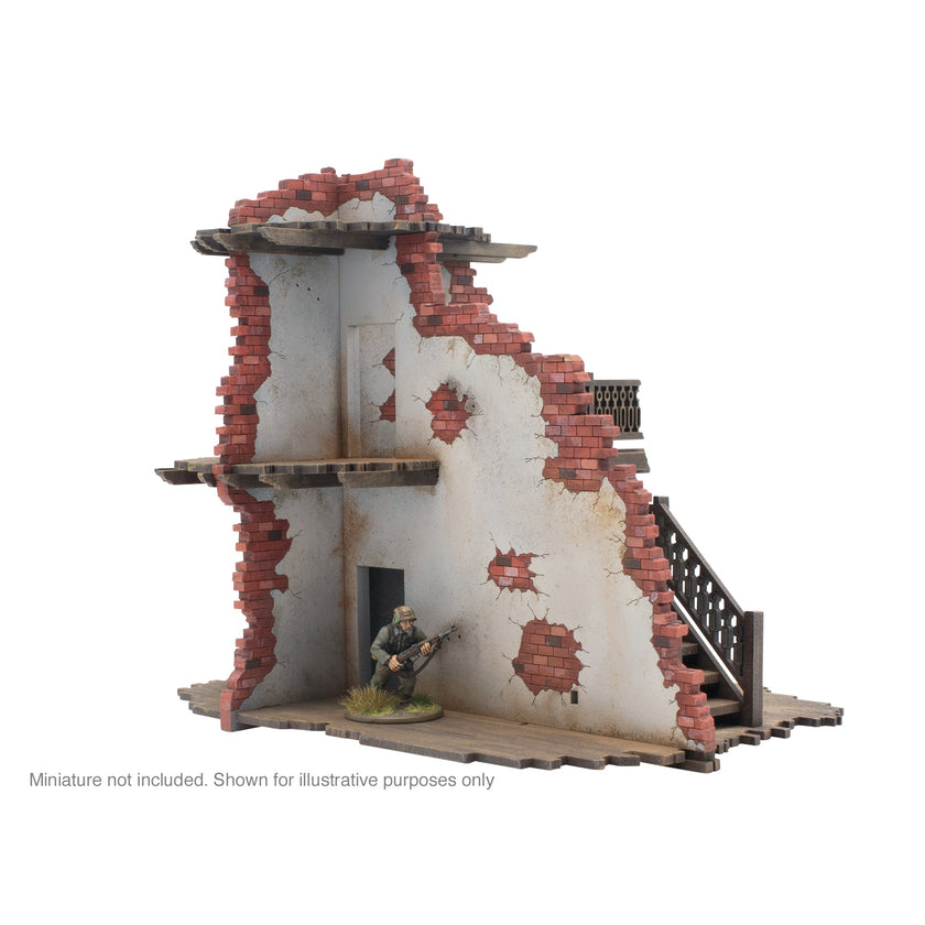 Bolt Action - City in Ruins: 2 Storey Building Internal with Staircase