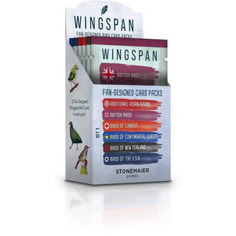 Retailer Display Box for Wingspan Fan Designed Packs - Box