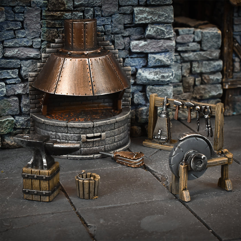 Terrain Crate Fantasy Terrain: Blacksmith Forge & Stable
