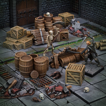 Terrain Crate Fantasy Terrain: Dungeon Debris/ Crates and Barrels
