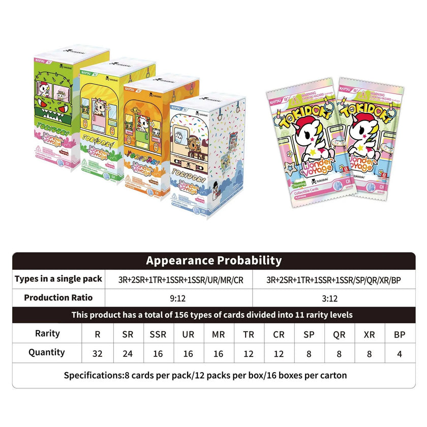 tokidoki-Wonder Voyage Collectible Cards-Roaming Edition Foil Box