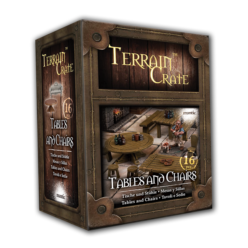 Terrain Crate Fantasy Miniatures: Tables and Chairs