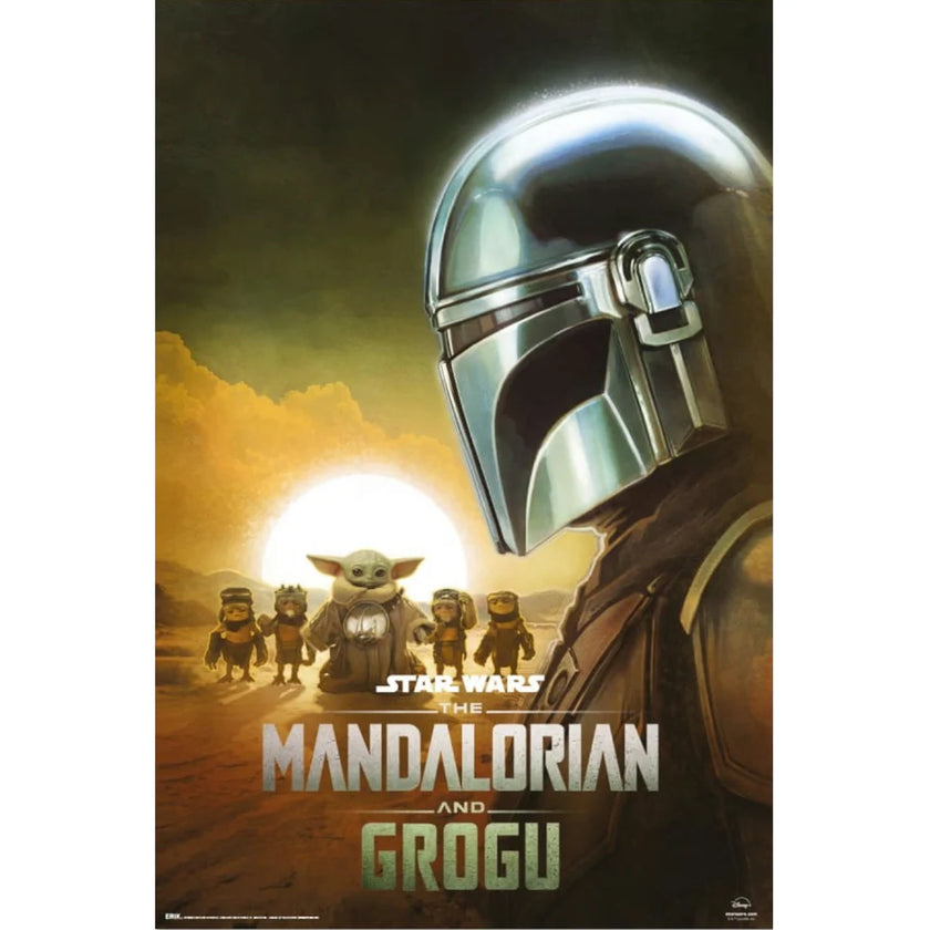 Star Wars The Mandalorian & Grogu Din Djarin 61 x 91.5cm Maxi Poster