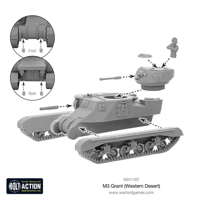 Bolt Action - M3 Grant Medium Tank (2nd Edition Resin Kit)