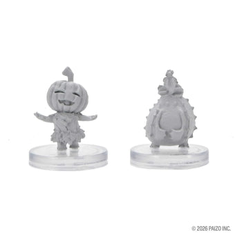 Pathfinder Battles Deep Cuts Unpainted Miniatures: Gourd Leshy and Cactus Leshy