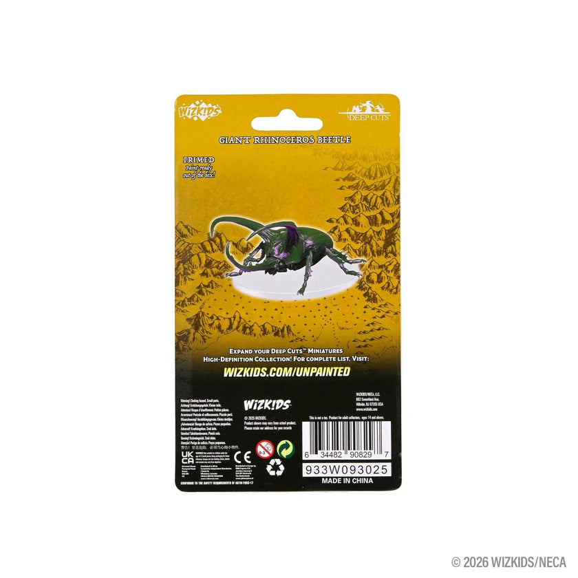 D&D WizKids Deep Cuts Unpainted Miniatures: Giant Rhinoceros Beetle