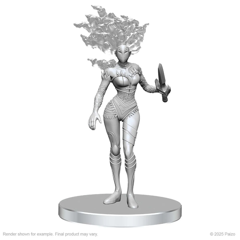 Pathfinder Battles Deep Cuts Unpainted Miniatures: Gargoyle & Shae