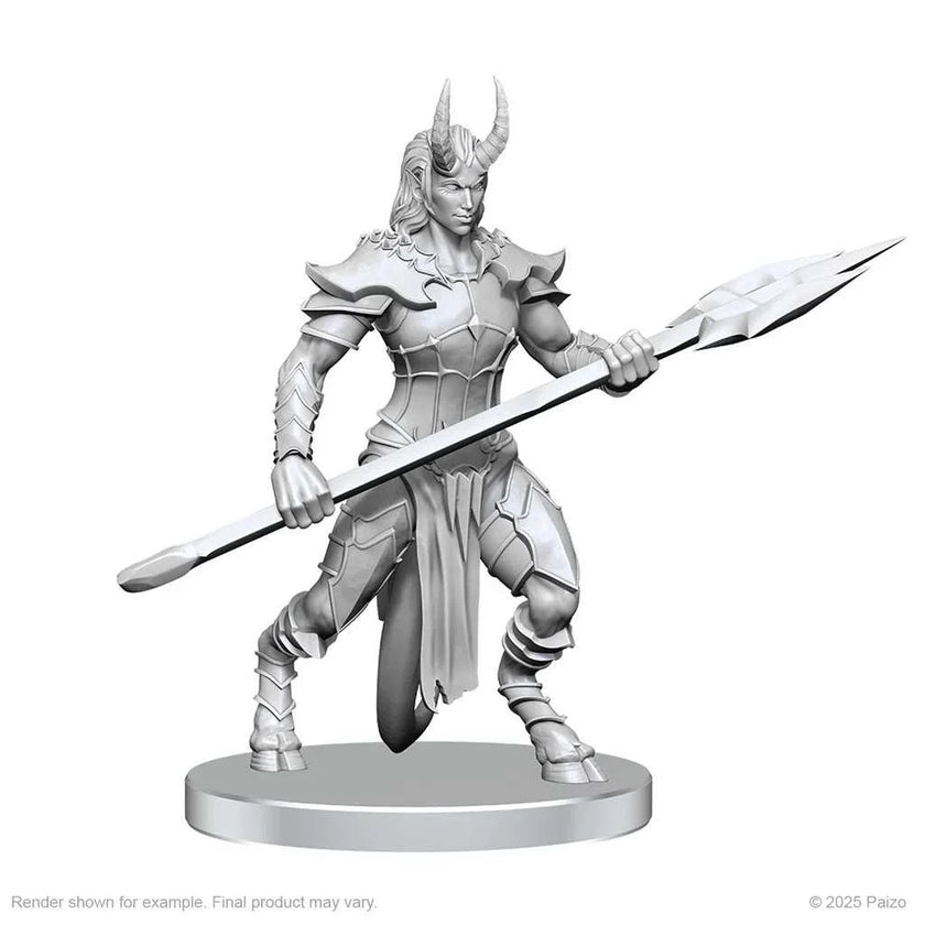 Pathfinder Battles Deep Cuts Unpainted Miniatures: Vordine (Infantry Devil) & Pitborn Rogue