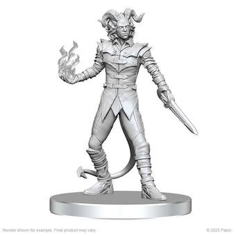 Pathfinder Battles Deep Cuts Unpainted Miniatures: Vordine (Infantry Devil) & Pitborn Rogue