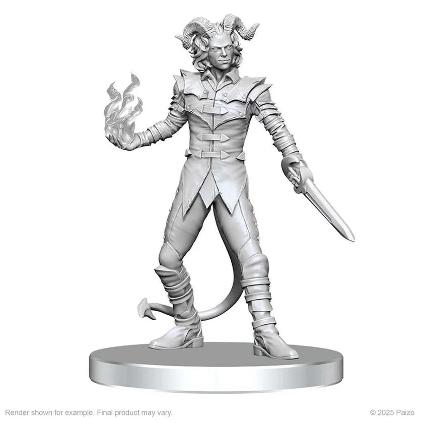 Pathfinder Battles Deep Cuts Unpainted Miniatures: Vordine (Infantry Devil) & Pitborn Rogue