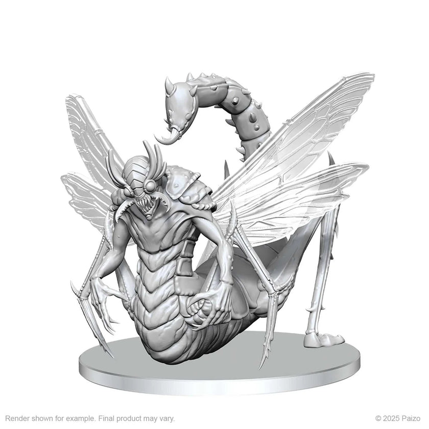 Pathfinder Deep Cuts Unpainted Miniatures: Derakni (Locust Demon)