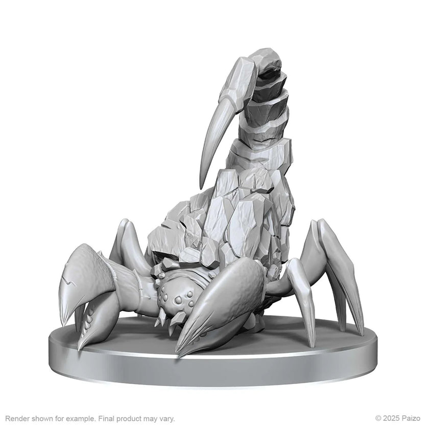 Pathfinder Deep Cuts Unpainted Miniatures: Cave Scorpion & Hunting Spider