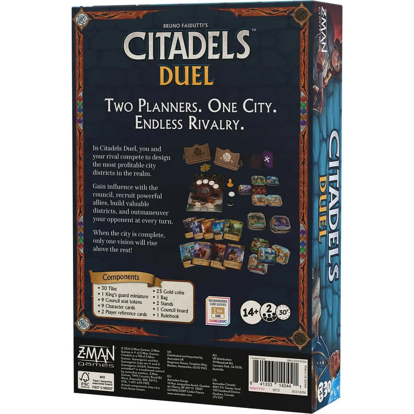 Citadels Duel Game