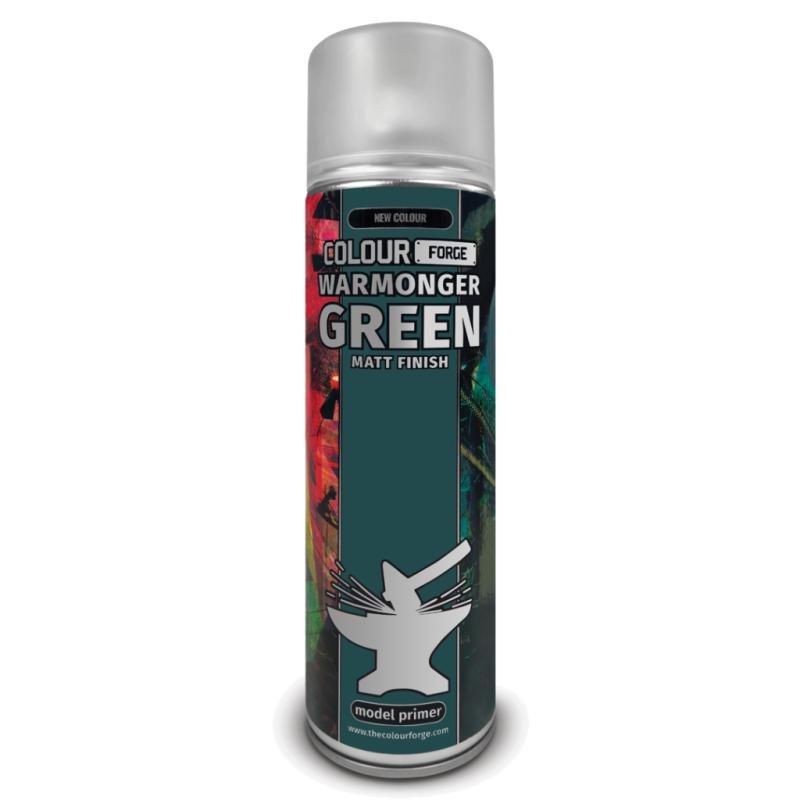 Colour Forge Spray: Warmonger Green Matt Finish Spray Paint (500ml)