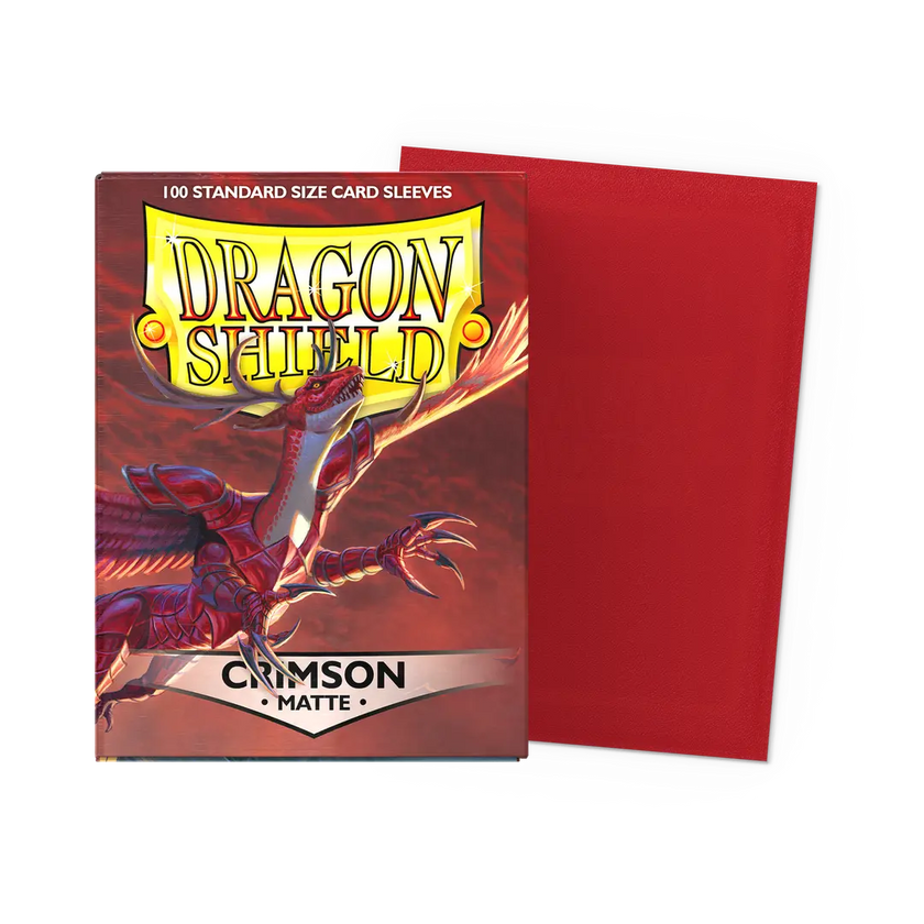 Dragon Shield Matte - Crimson (100 ct. in box)