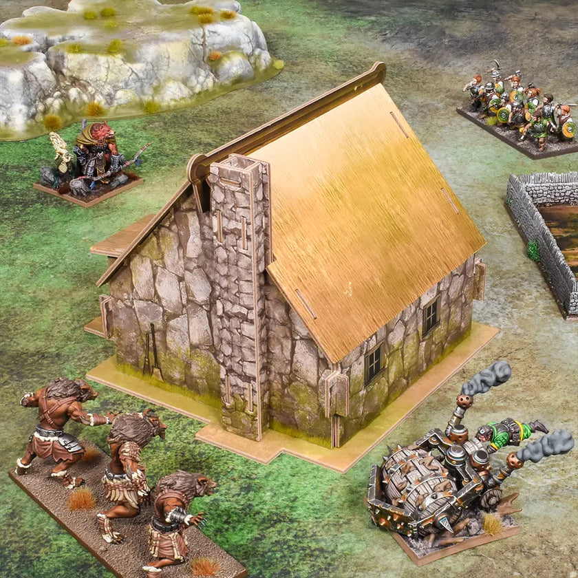 Battlefields Terrain Crate Village Buildings Pack | 28-32mm Scale Terrain