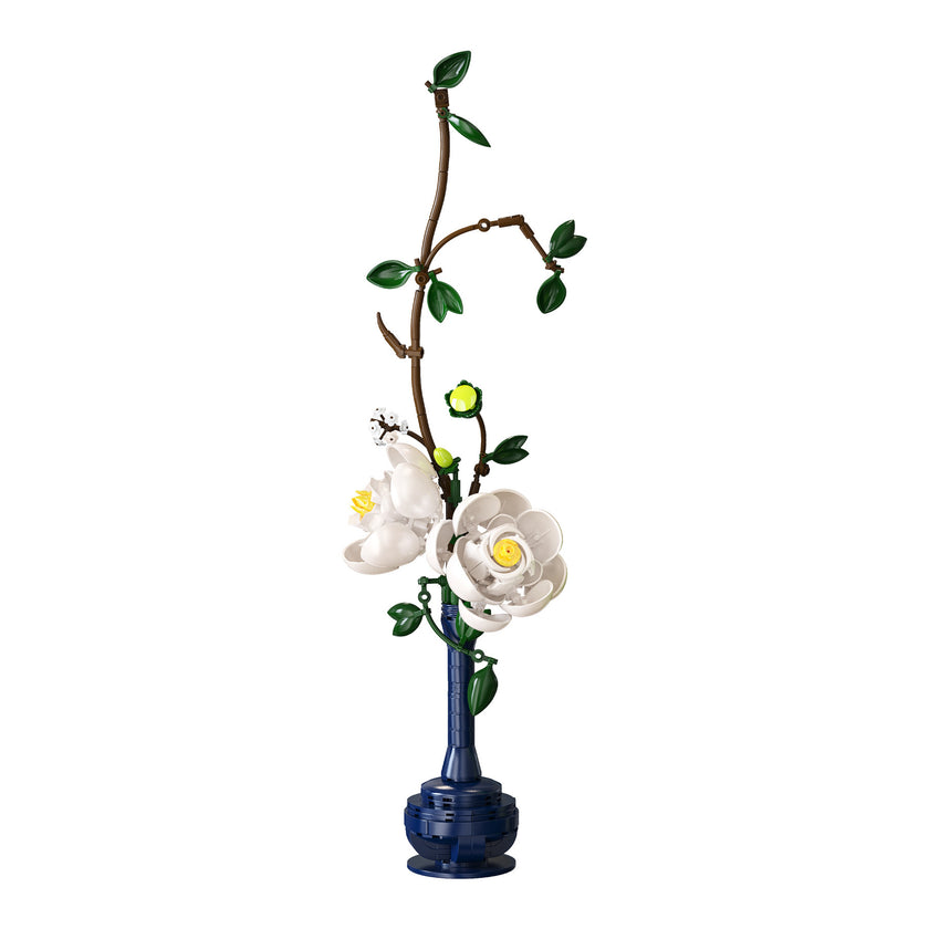 CaDA Oriental Floral Art: Serene Indigo - 324 pcs