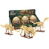 CaDA Tray of 3 Dinosaur Eggs with Stegosaurus Triceratops & Velociraptor