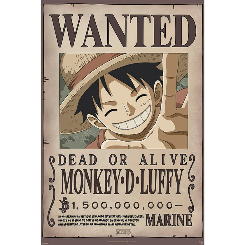 One Piece Wanted Luffy New 2 61 x 91.5cm Maxi Poster no.1