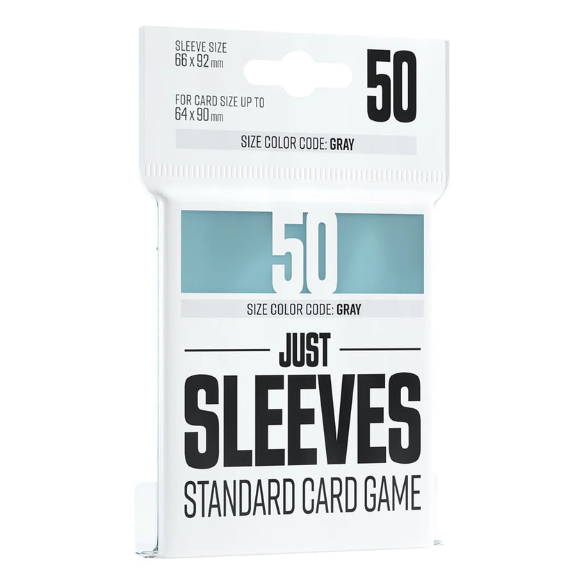 Just Sleeves - Standard Card Game - Size Colour Grey (66 x 92mm)  - 50 pack