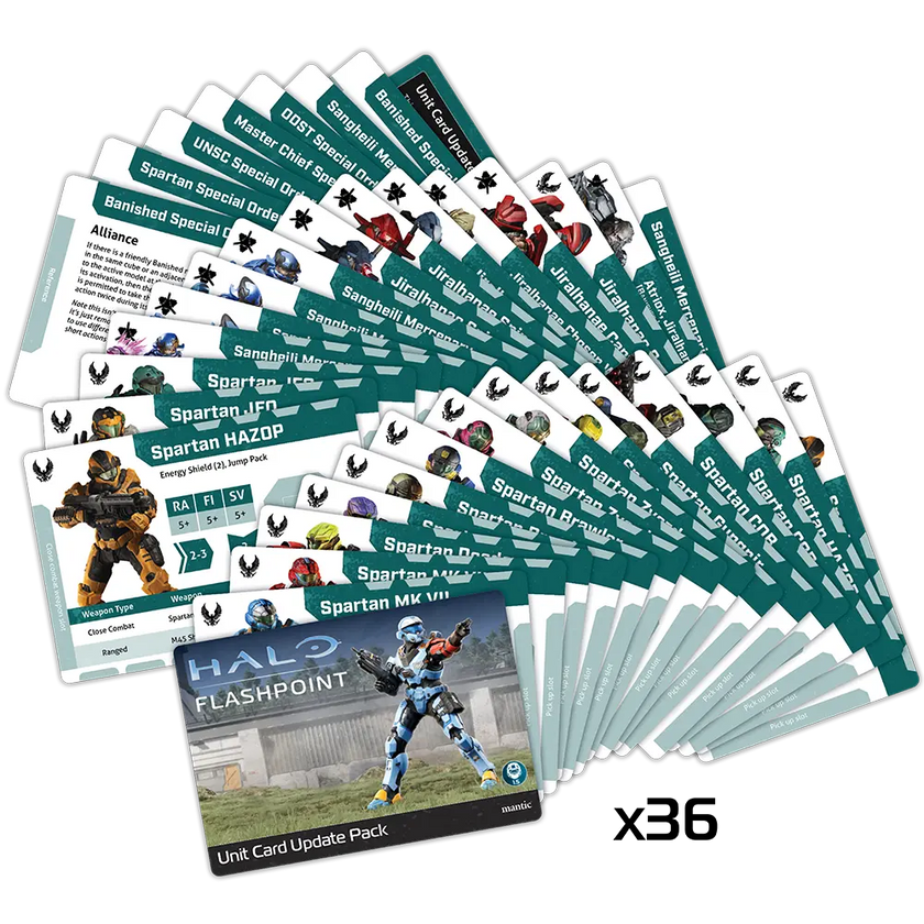 Halo: Flashpoint Rulebook Pack and Spartan Update Cards (v1.5)
