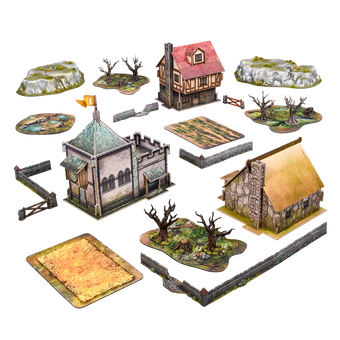 Battlefields Terrain Crate Fantasy Battlefield Pack | 28-32mm Scale Terrain