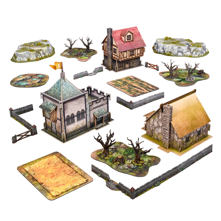 Battlefields Terrain Crate Fantasy Battlefield Pack | 28-32mm Scale Terrain