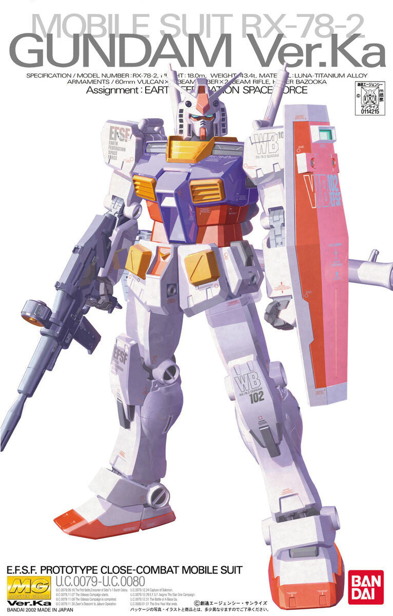 MG 1/100 RX-78-2 Gundam (Ver. Ka)