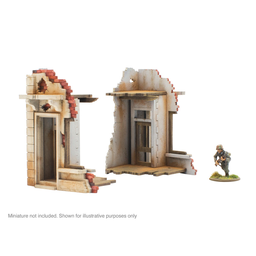 Bolt Action - City in Ruins: Pair of Destroyed Building Ends