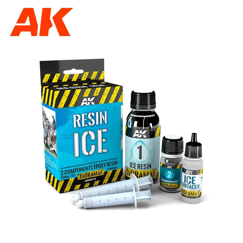 AK Interactive 8012 Diorama: Resin Ice - 2 Components Epoxy Resin 150ml