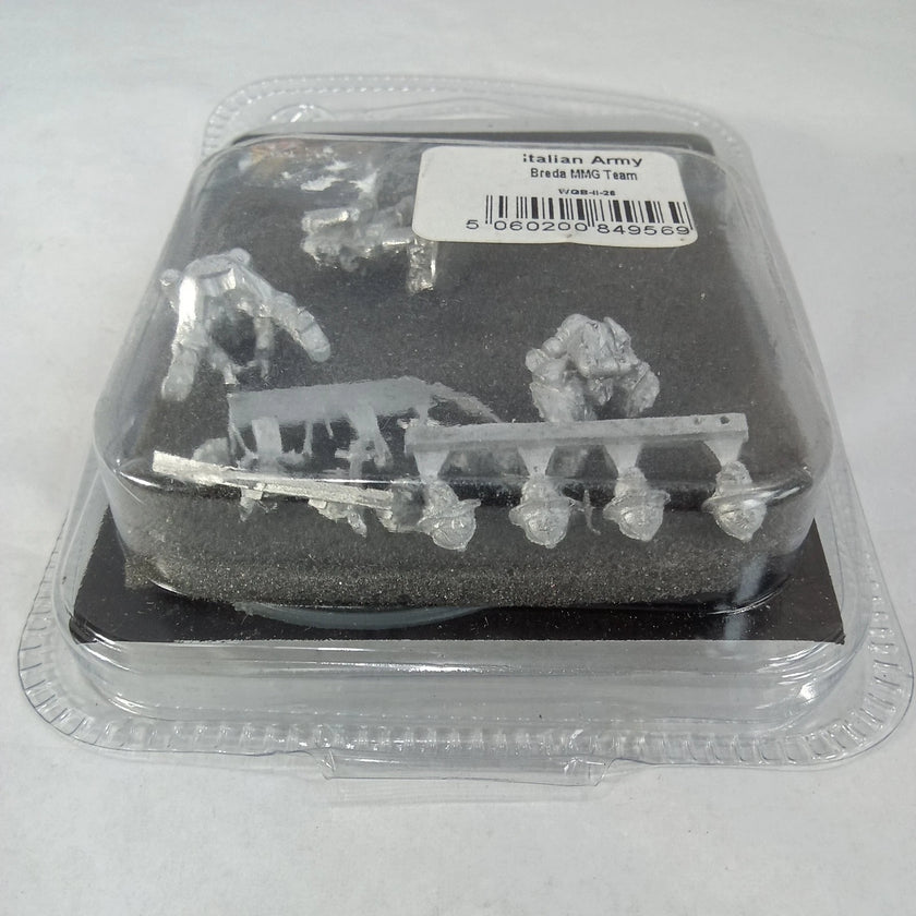 Bolt Action Italian Army Breda MMG team Blister Pack