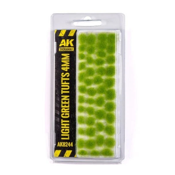 AK Diorama: Light Green Tufts 4mm