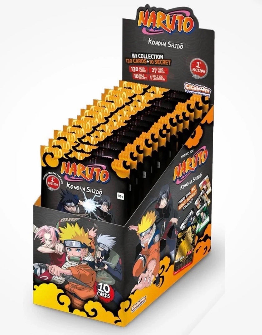 Naruto Mythos TCG | FIRST EDITION Booster Box Konoha Shido (24 Packs) Box