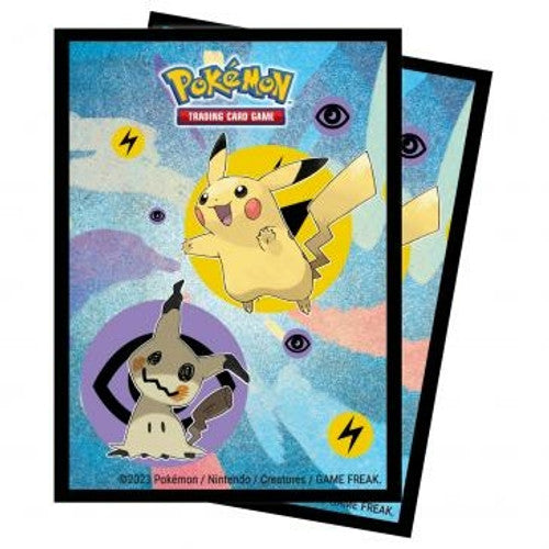 Pikachu & Mimikyu Standard Deck Protector Sleeves (65ct) for Pokémon