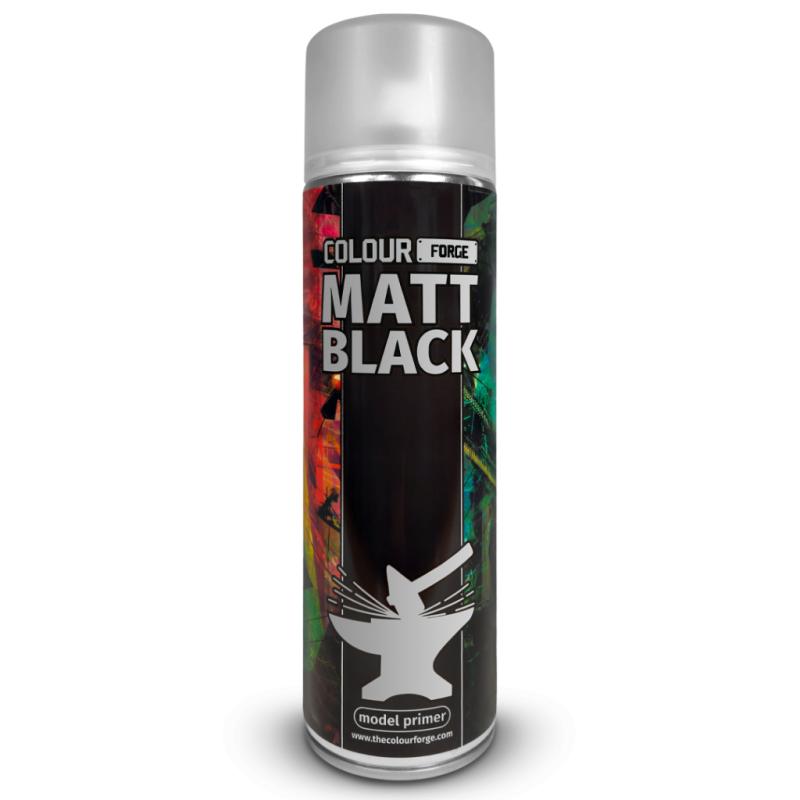 Colour Forge Matt Black  Spray Paint (500ml)
