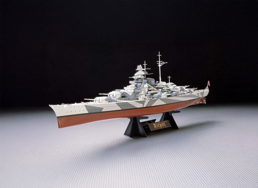 Tamiya 1/350 Tirpitz German Battleship with Stand