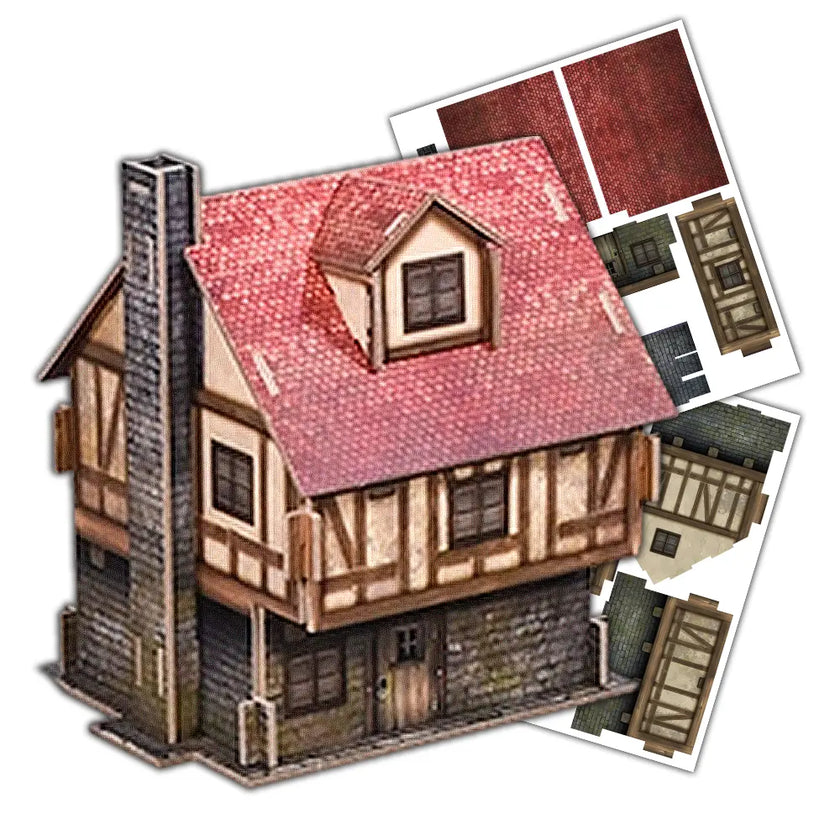 Battlefields Terrain Crate Village Buildings Pack | 28-32mm Scale Terrain